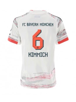 Ženski Nogometna dresi replika Bayern Munich Joshua Kimmich #6 Gostujoči 2025-26 Kratek rokav Ženski Nogometna dresi replika Bayern Munich Joshua Kimmich #6 Gostujoči 2025-26 Kratek rokav